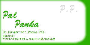 pal panka business card